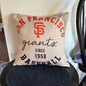 San Francisco Giants Baseball Accent Pillow - Orange and Black